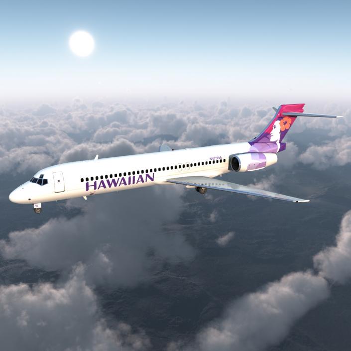 Boeing 717-200 Hawaiian Airlines 3D