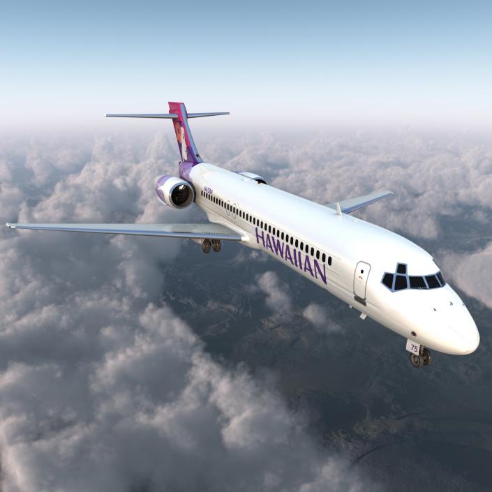 Boeing 717-200 Hawaiian Airlines 3D