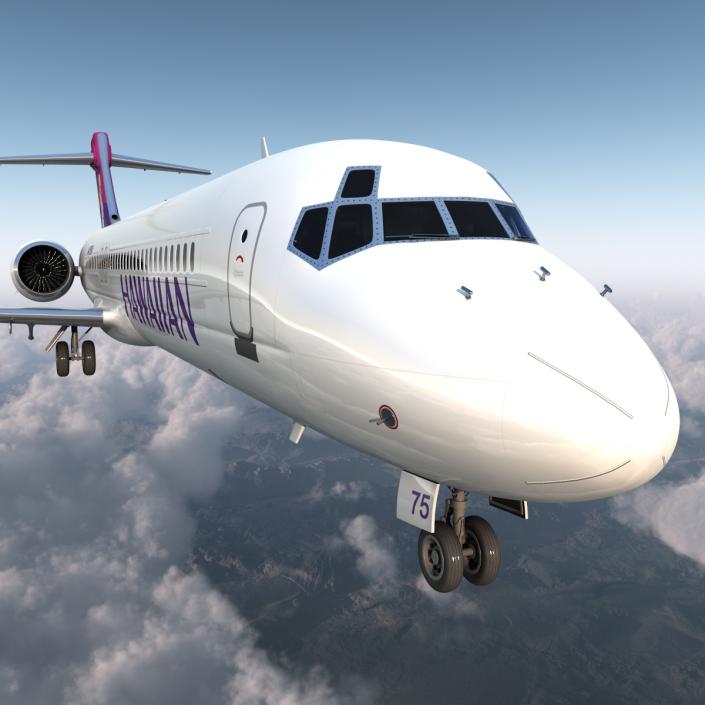 Boeing 717-200 Hawaiian Airlines 3D