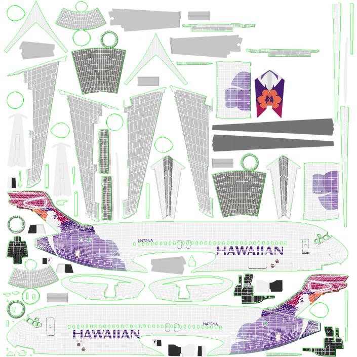 Boeing 717-200 Hawaiian Airlines 3D