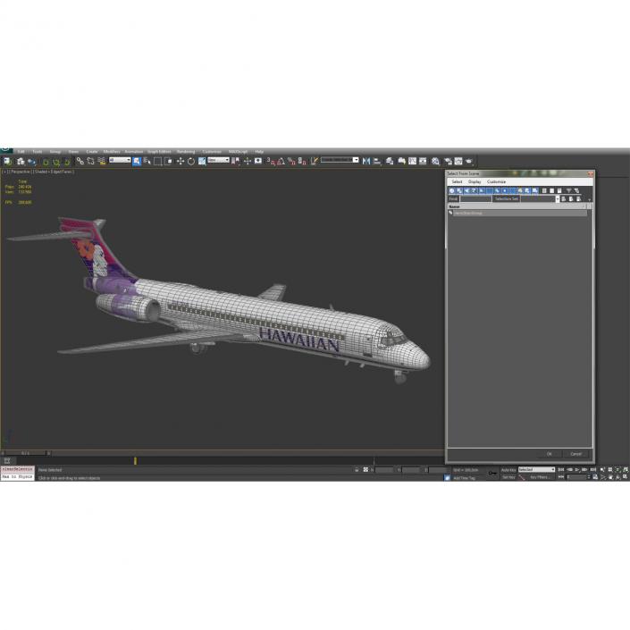 Boeing 717-200 Hawaiian Airlines 3D