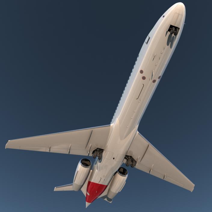 Boeing 717-200 Qantas Airways 3D model