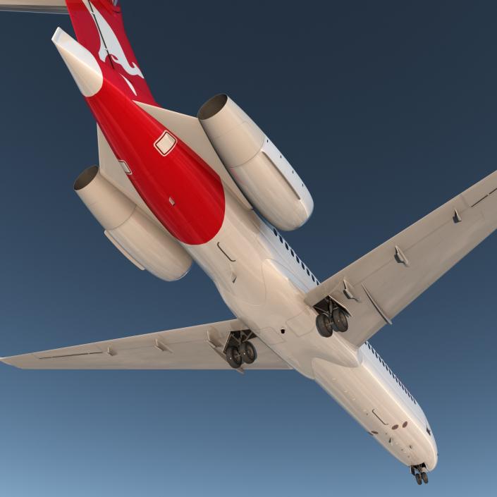 Boeing 717-200 Qantas Airways 3D model