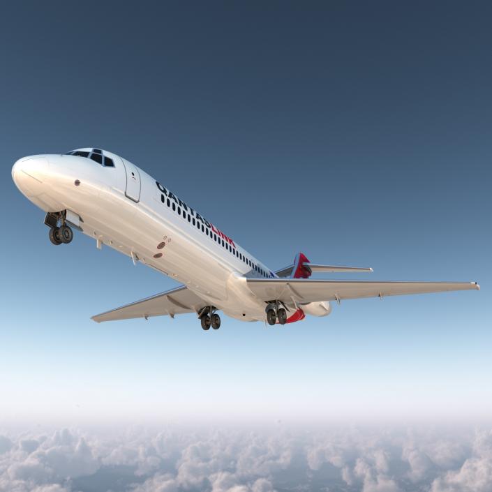 Boeing 717-200 Qantas Airways 3D model