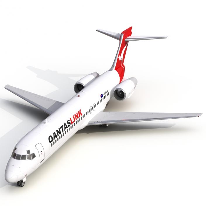 Boeing 717-200 Qantas Airways 3D model