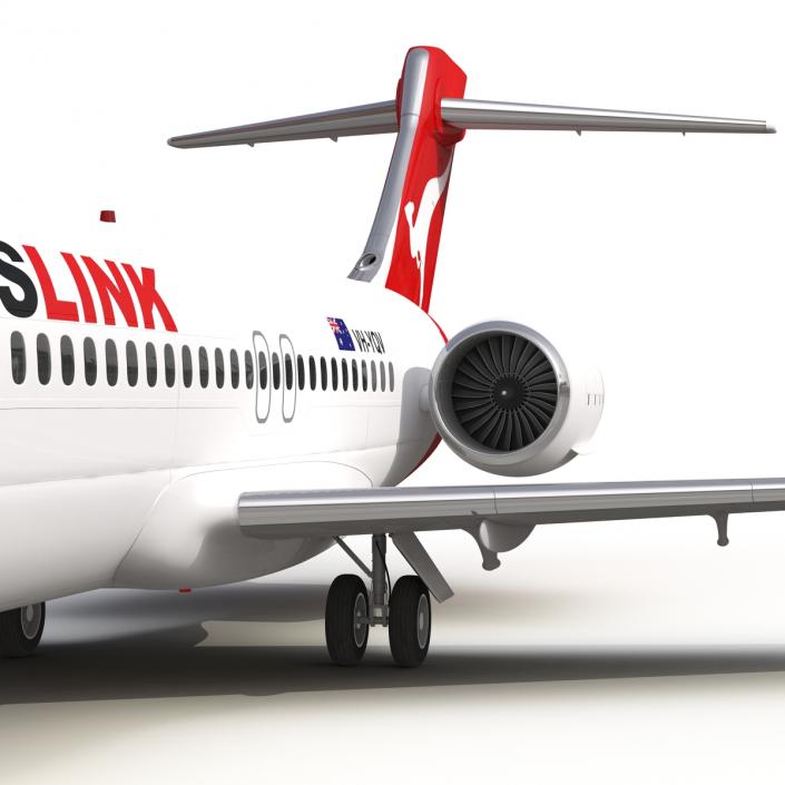 Boeing 717-200 Qantas Airways 3D model