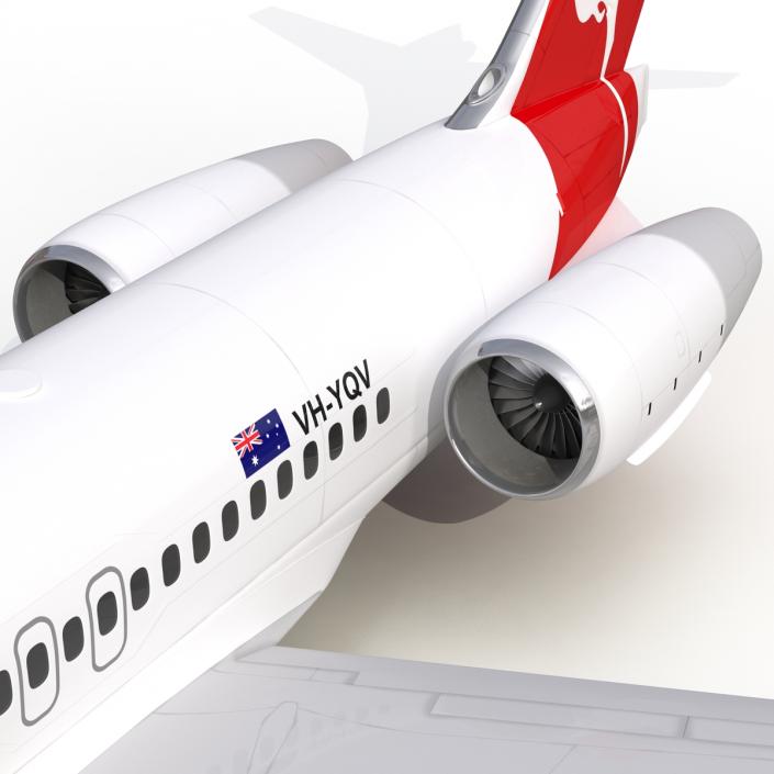 Boeing 717-200 Qantas Airways 3D model