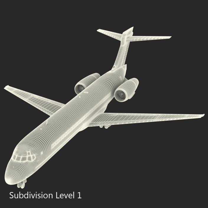 Boeing 717-200 Qantas Airways 3D model