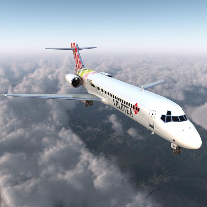 Boeing 717 200 Volotea 3D