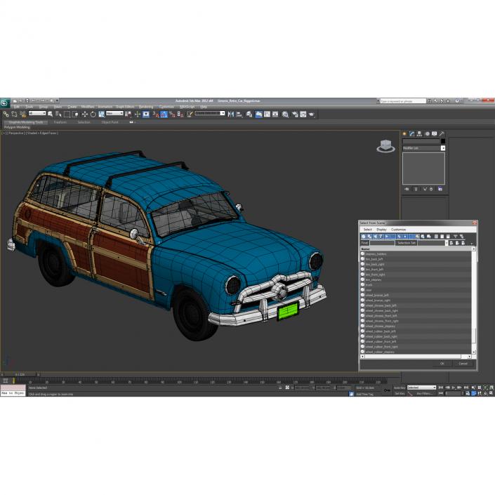 Generic Retro Car 3D