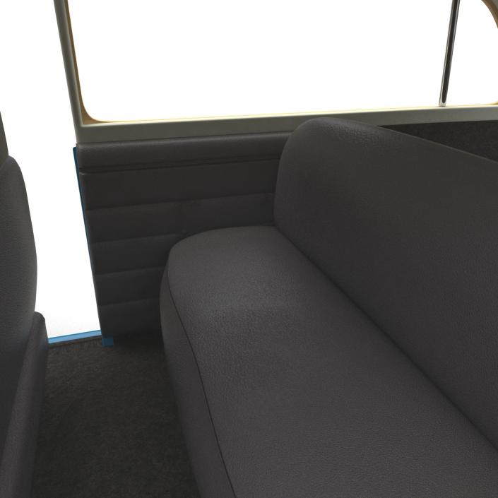 3D Generic Retro Car Simple Interior model