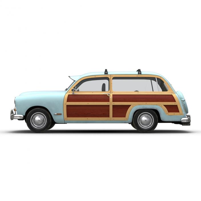 3D model Generic Retro Car Simple Interior 2