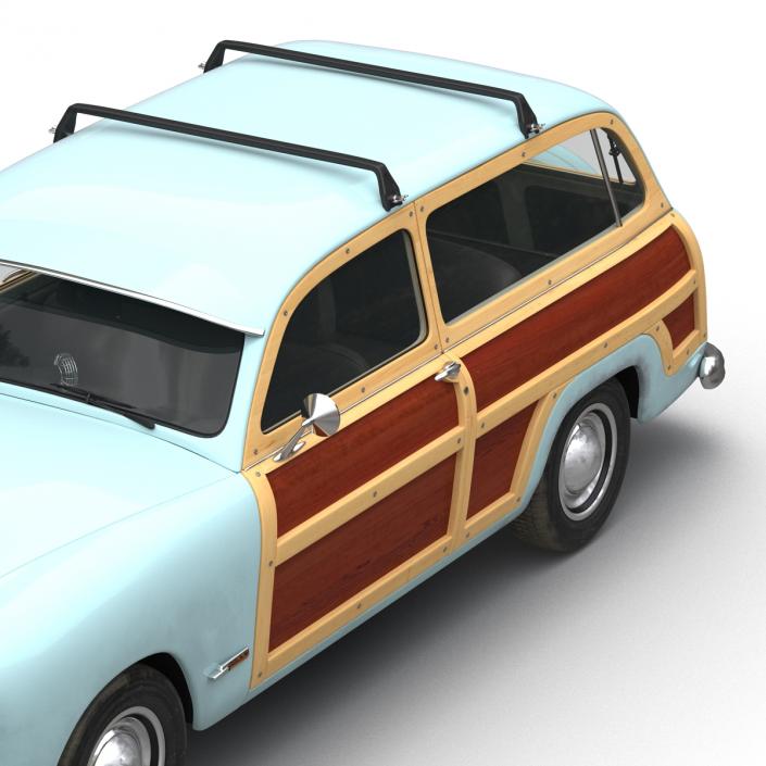 3D model Generic Retro Car Simple Interior 2