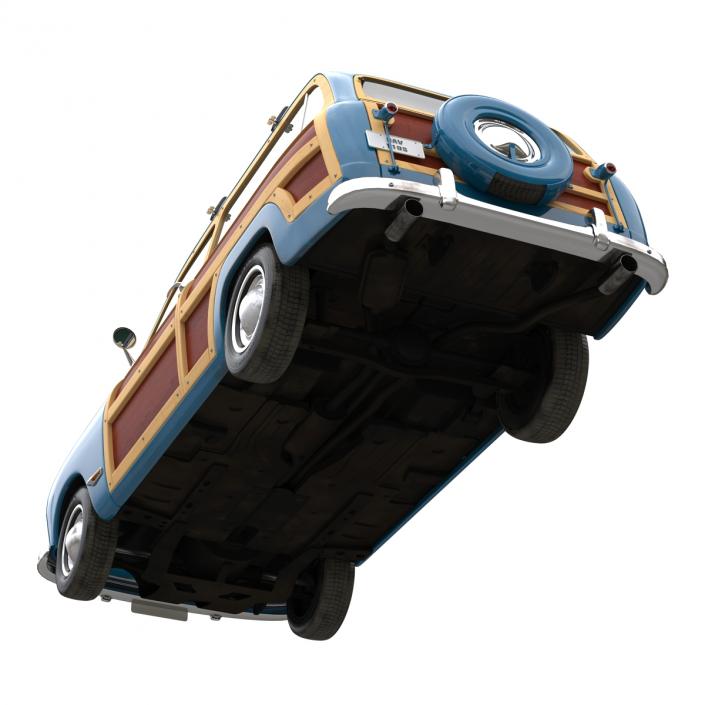 Generic Retro Car Rigged 3D model