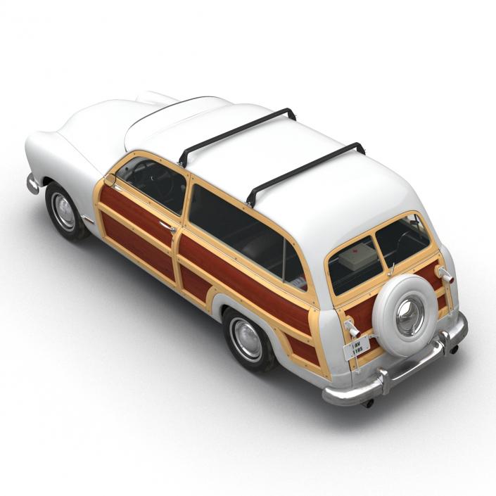 3D Generic Retro Car 3 Rigged