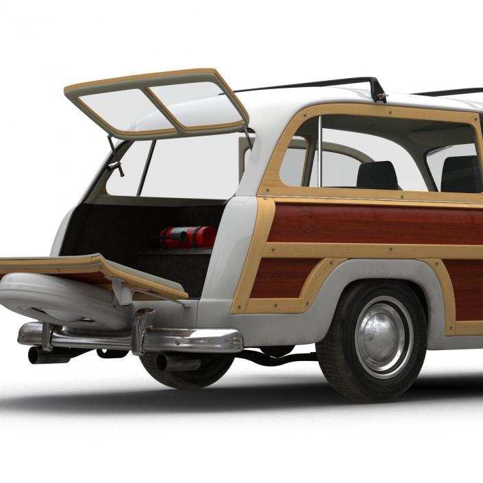 3D Generic Retro Car 3 Rigged