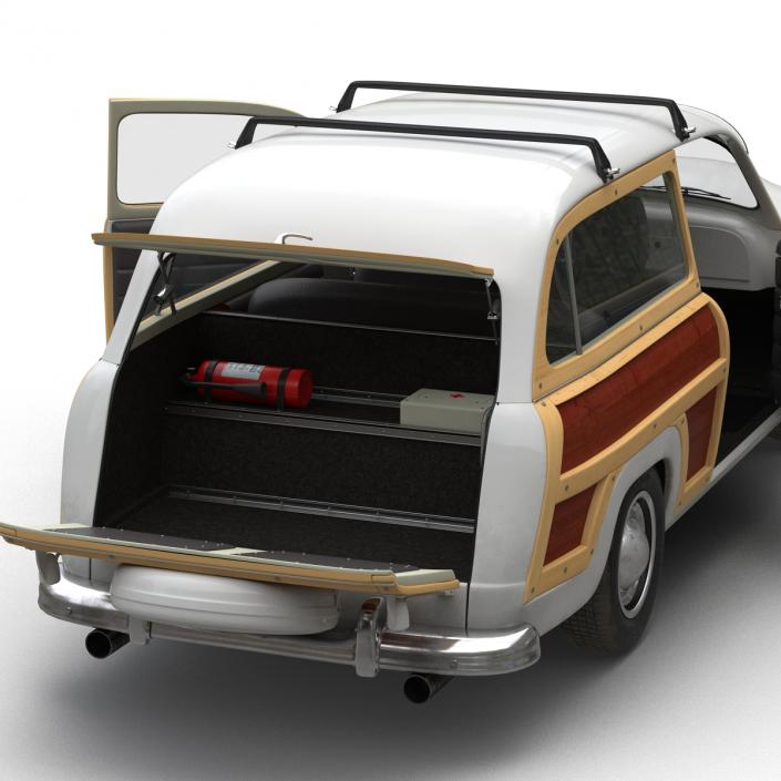 3D Generic Retro Car 3 Rigged