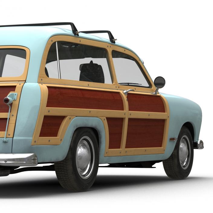 3D Generic Retro Car 2 Rigged