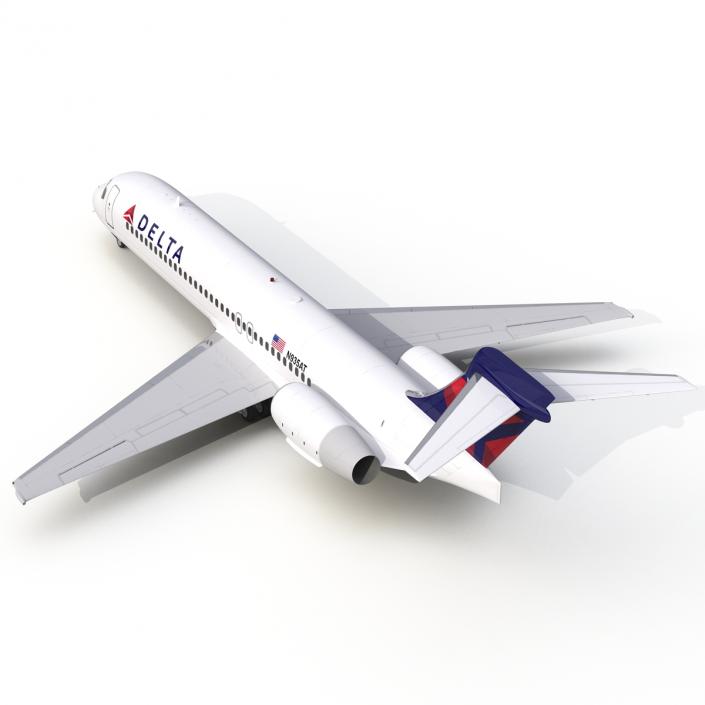 Boeing 717-200 Delta Air Lines Rigged 3D