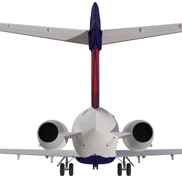 Boeing 717-200 Delta Air Lines Rigged 3D