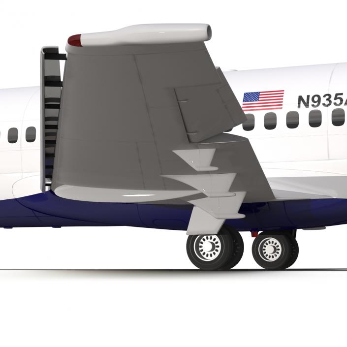 Boeing 717-200 Delta Air Lines Rigged 3D