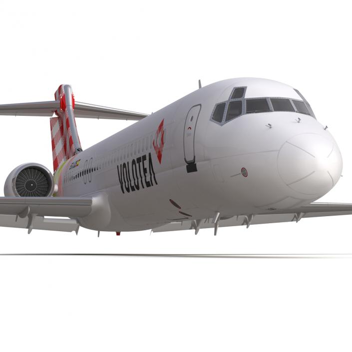 Boeing 717-200 Volotea Rigged 3D model