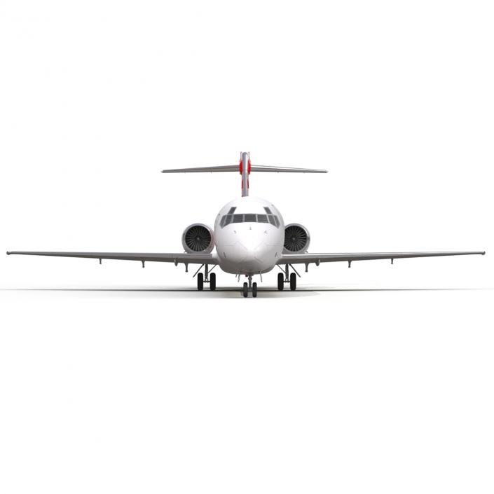 Boeing 717-200 Volotea Rigged 3D model