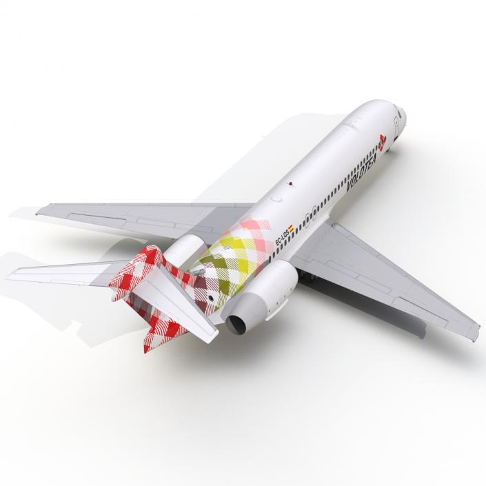 Boeing 717-200 Volotea Rigged 3D model