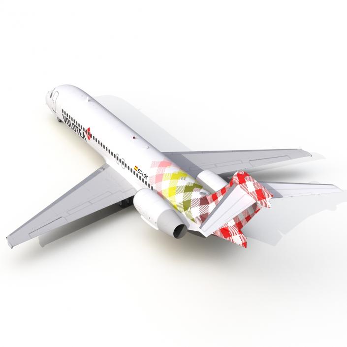 Boeing 717-200 Volotea Rigged 3D model