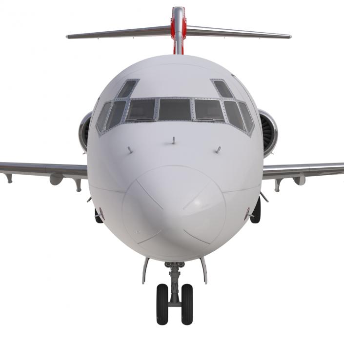 Boeing 717-200 Volotea Rigged 3D model