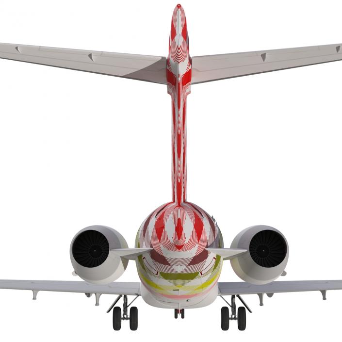 Boeing 717-200 Volotea Rigged 3D model