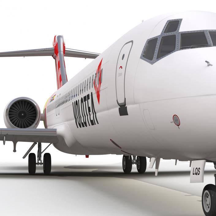 Boeing 717-200 Volotea Rigged 3D model