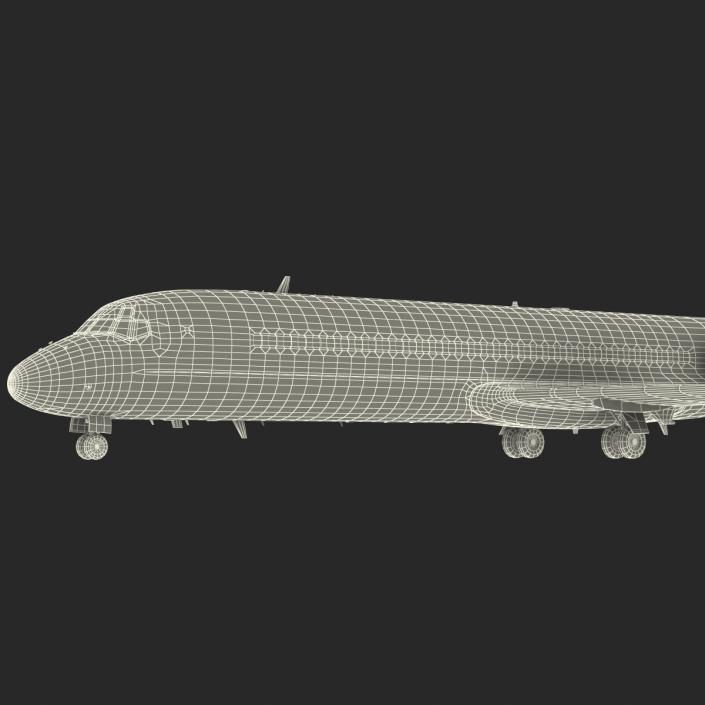 Boeing 717-200 Volotea Rigged 3D model