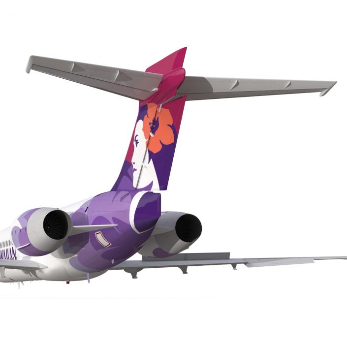 Boeing 717-200 Hawaiian Airlines Rigged 3D model