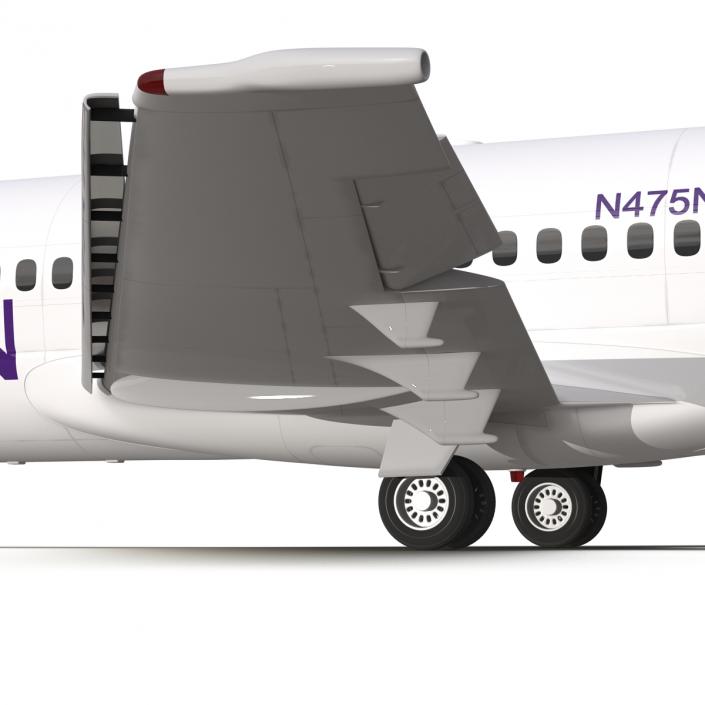 Boeing 717-200 Hawaiian Airlines Rigged 3D model