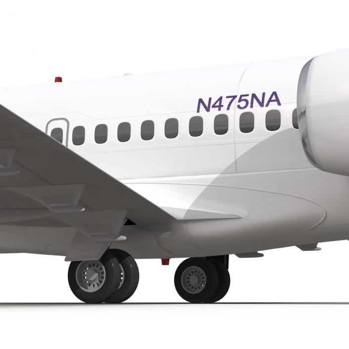 Boeing 717-200 Hawaiian Airlines Rigged 3D model