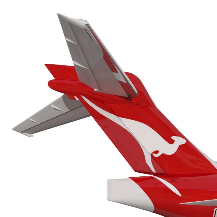 3D Boeing 717-200 Qantas Airways Rigged