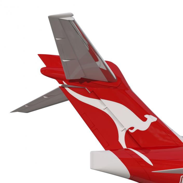 3D Boeing 717-200 Qantas Airways Rigged