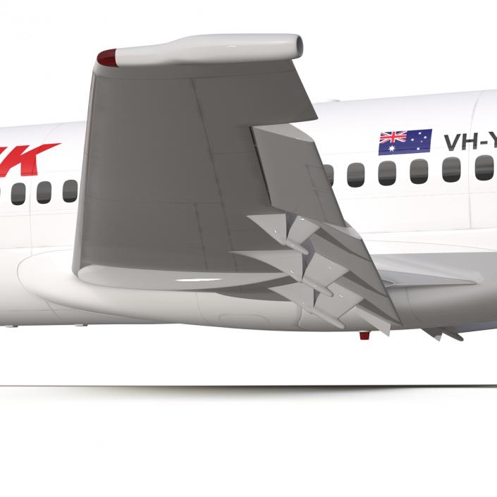 3D Boeing 717-200 Qantas Airways Rigged