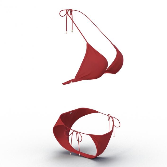 3D Bathing Suit Red