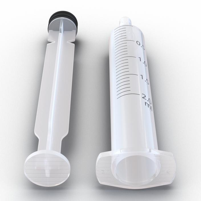 Disposable Syringe 2ml 3D