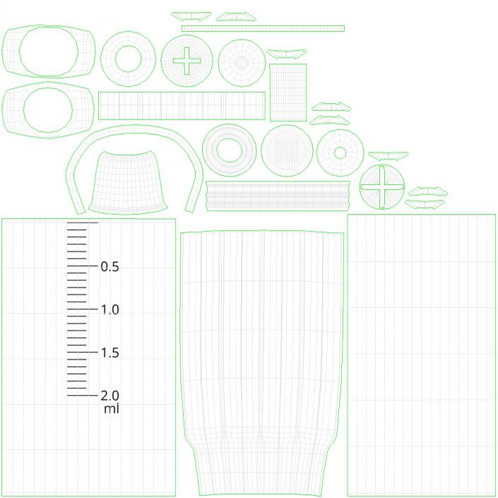 Disposable Syringe 2ml 3D