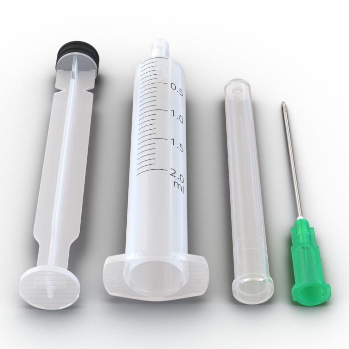 3D Disposable Syringe 2ml Set