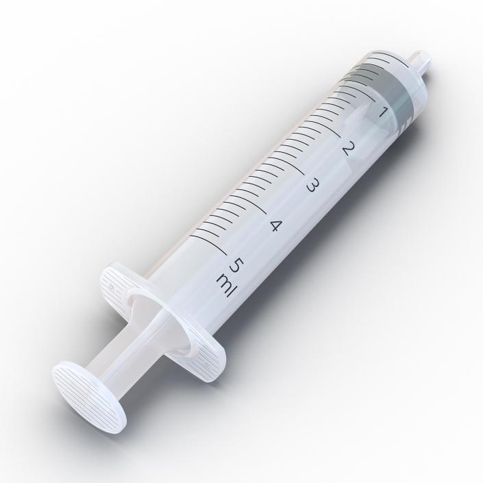 Disposable Syringe 5ml 3D