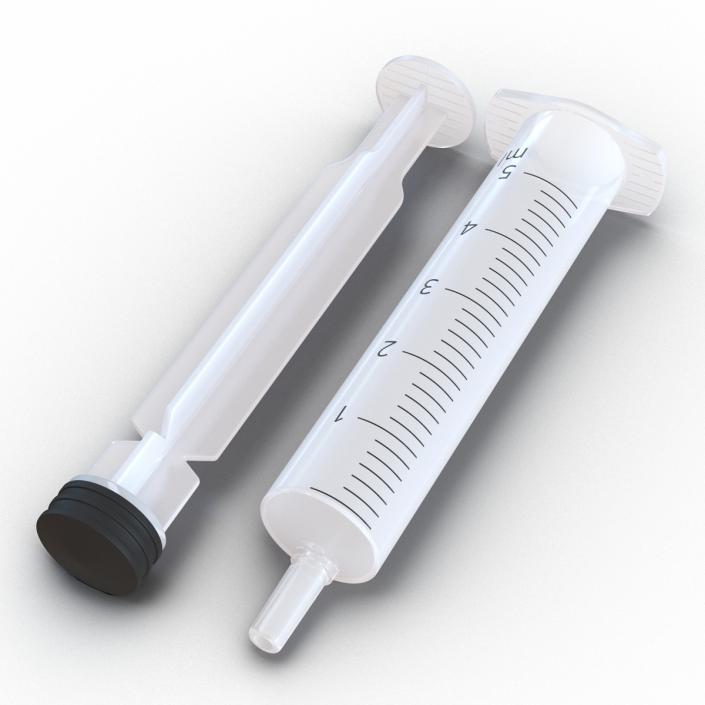 Disposable Syringe 5ml 3D