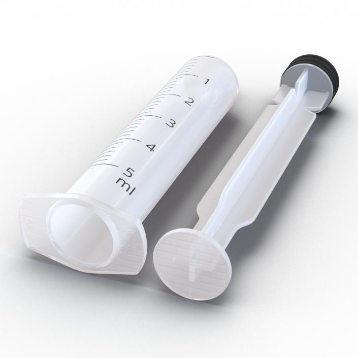 Disposable Syringe 5ml 3D