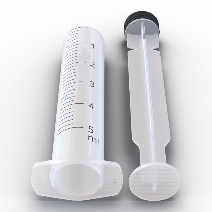 Disposable Syringe 5ml 3D