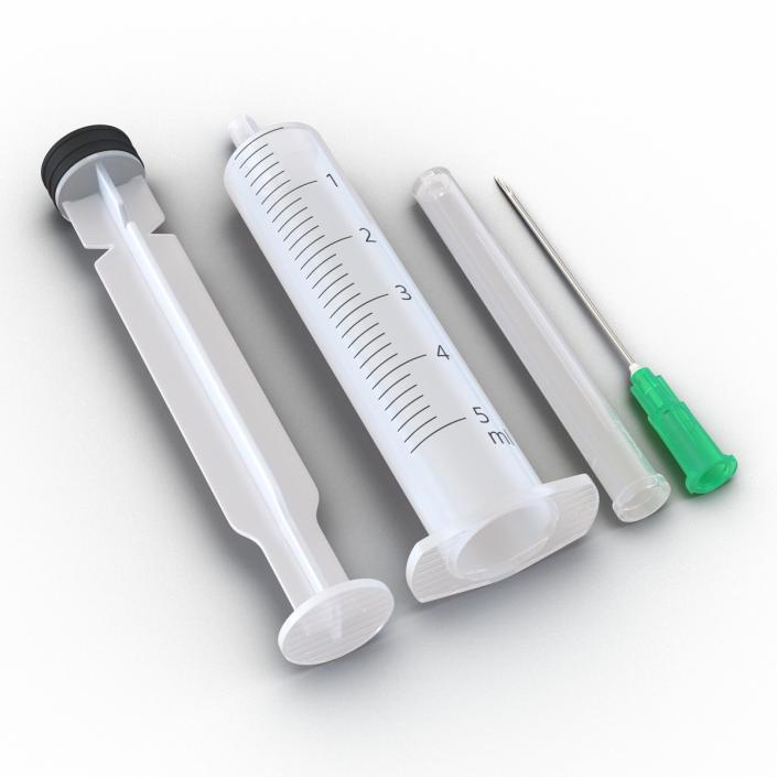 3D Disposable Syringe 5ml Set