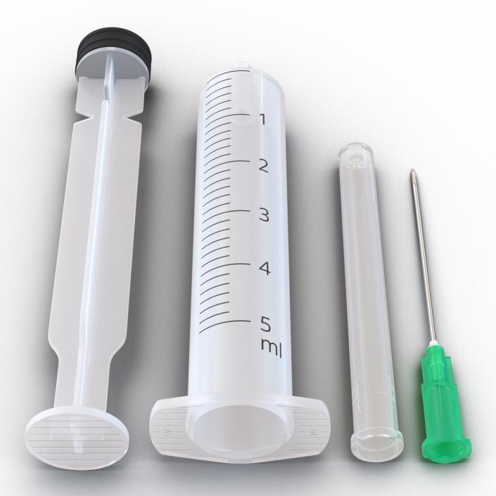 3D Disposable Syringe 5ml Set