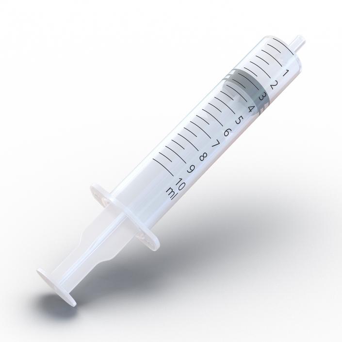 3D Disposable Syringe 10ml model